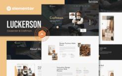 Luckerson – Carpenter & Craftman Elementor Template Kit