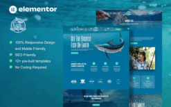 Joran – Fishing Club Elementor Template Kit