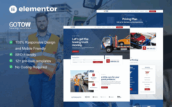 Gotow – Towing Services Elementor Template Kit