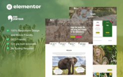 Zooventour – Safari & Zoo Elementor Pro Template Kit