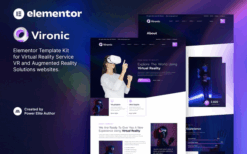 Vironic – Augmented & Virtual Reality Services Elementor Template Kit