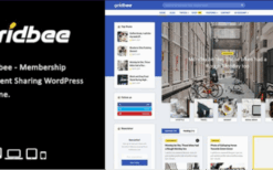 Gridbee v1.7 Content Sharing WordPress Theme