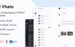 Vhato – Chat & Messaging HTML5 Template ##