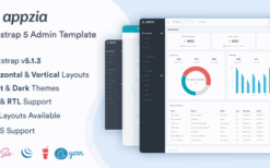 Appzia – Responsive Bootstrap 5 Admin Dashboard