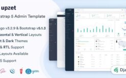 Upzet v1.0.0 Django Admin & Dashboard Template