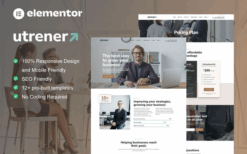 Utrener – Business Coach Elementor Pro Template Kit