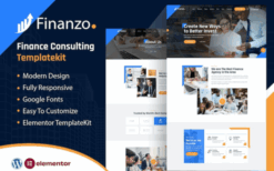 Finanzo – Finance Consulting Elementor Template Kit