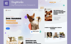 DogWorks – Dog Training Elementor Template Kit