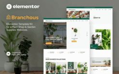 Branchous – Plant & Garden Store Elementor Template Kit