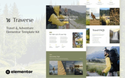 Traverse – Travel & Tour Agency Elementor Template Kit