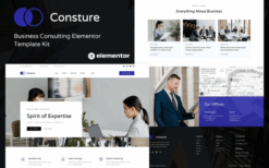Consture – Business Consulting Elementor Template Kit