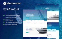 Aquanus – Yacht Club & Boat Rental Elementor Template Kit