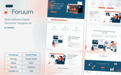 Foruum – SaaS & Software Startup Elementor Template Kit