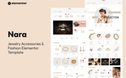 Nara – Jewelry Accessories Store Template Kit