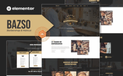 Bazso – Barbershop Elementor Template Kit