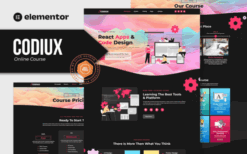 Codiux – Online Course Elementor Template Kit