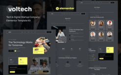 Voltech – Tech & Digital Startup Company Elementor Template Kit