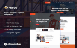 Prygo – Transport & Logistics Elementor Template Kit