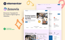 Zenovis – Creative Digital Agency Elementor Template Kit