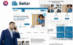 Setar – Coworking Space & Startup Office Elementor Template Kit