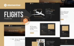 Flights – Private Jets Elementor Template Kit