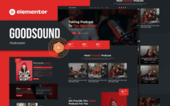 Goodsound – Podcaster Elementor Template Kit