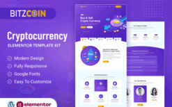 BitzCoin – Crypto Exchange Elementor Template Kit