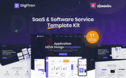 Digitron – Software & SaaS Elementor Template Kit