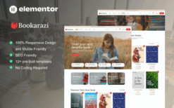 Bookarazi – Author & Publisher Elementor Template Kit