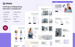 Wallar – Painting & Wallpapering Service Elementor Template Kit
