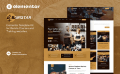 Baristar – Barista Courses & Training Elementor Template Kit