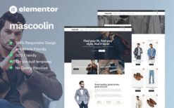 Mascoolin – Fashion Store Elementor Template Kit