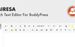 Miresa v1.0.6 WordPress Rich Text Editor For BuddyPress