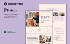 Hairsta – Hair Salon & Hairdresser Elementor Template Kit