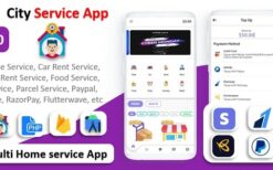 City Service App (v4.0) Service At Home | Multi Payment Gateways Integrated | Multi Login