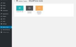 Admin Tools for WordPress v2.8