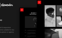 Pekko (v1.4) Minimal Dark WordPress Theme