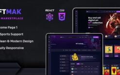 NFTMAK v1.0.0 NFT MarkSozia Minimal Portfolio HTML Templateetplace