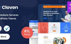 Cloven v.2.0 IT Solutions Services Company WordPress Theme + RTL
