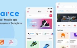 Carce v1.0 Mobile app eCommerce Template