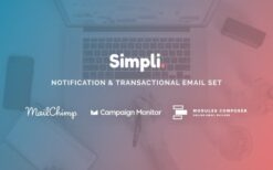 Simpli (v1.0.0) Notification & Transactional Email Templates with Online Builder