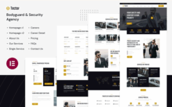 Tector – Bodyguard & Security Agency Elementor Template Kit