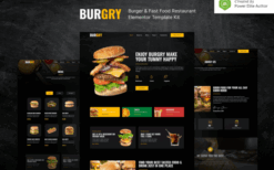 Burgero – Burger & Fast Food Restaurant Elementor Template Kit