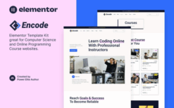 Encode – Online Programming & Computer Science Course Elementor Template Kit