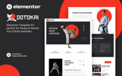Dotokai – Karate & Martial Arts School Elementor Template Kit