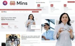 Mins – Eye Care Clinic Services Elementor Template Kit