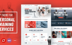 NanoFit (v1.0.6) WP Theme for Personal Training Services