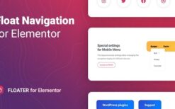 Floater (v1.0.7) Sticky Navigation Menu for Elementor