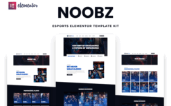 Noobz – E-sports Elementor Template Kit