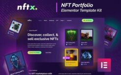 NFTx – NFT Portfolio Elementor Template Kit